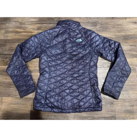 THE NORTH FACE Jacket ThermoBall Insulated Puffer Ripstop Nylon Purple Sz Sm - Picture 4 of 6